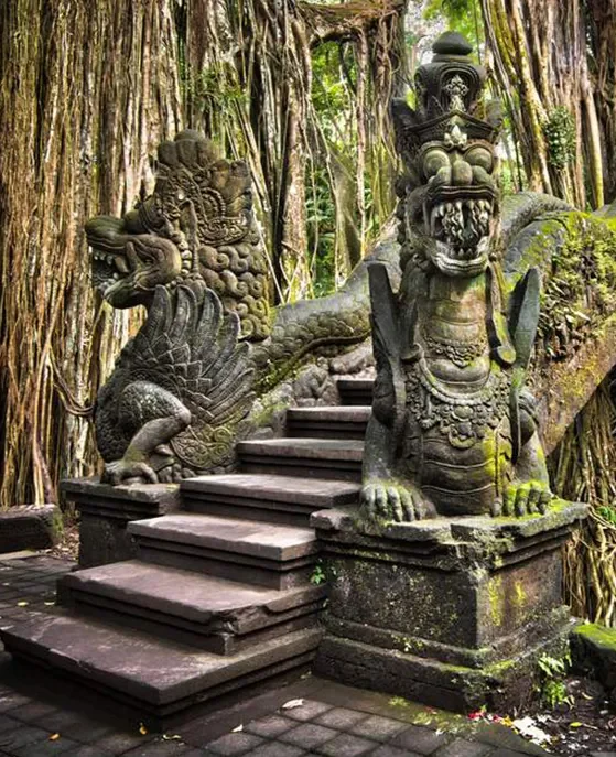 The Pala Ubud - monkey forest altar